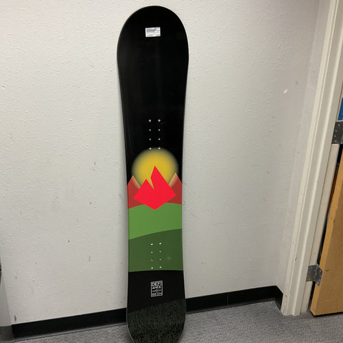 Vist Large View of Product Image Which is Used Horizon DEFIANCE Mens Snowboard Only Black And Green 158 cm