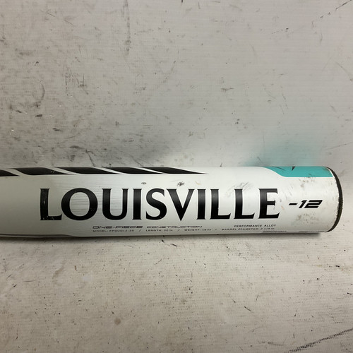 Vist Large View of Product Image Which is Used Louisville Slugger Quest FPQUD12-20 Fastpitch Bat White And Carolina Blue 30"