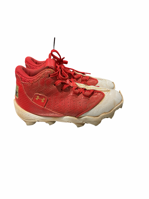 Vist Large View of Product Image Which is Used Under Armour BRYCE HARPER BB/SB Cleats Red Junior 01