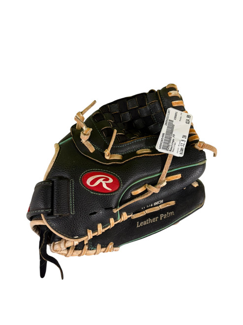 Vist Large View of Product Image Which is Used Rawlings FP BB/SB Glove RH Throw Black 11 1/2"