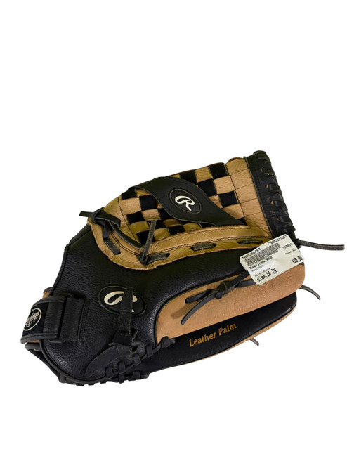 Vist Large View of Product Image Which is Used Rawlings RSB BB/SB Glove RH Throw Black 14"