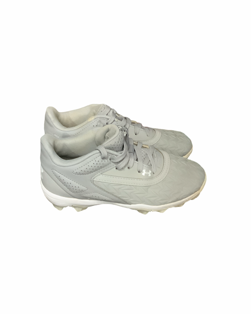 Vist Large View of Product Image Which is Used Under Armour BASEBALL BB/SB Cleats Grey Junior 02