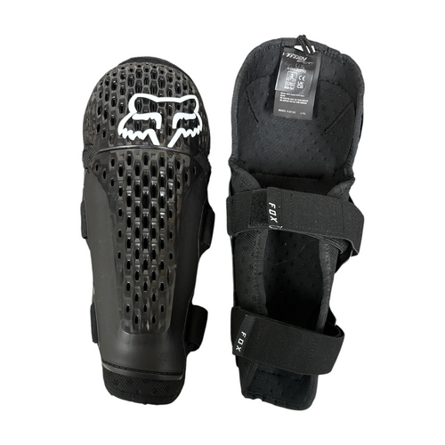 Vist Large View of Product Image Which is Used FOX TITAN Junior Motocross Knee Guard Black Large