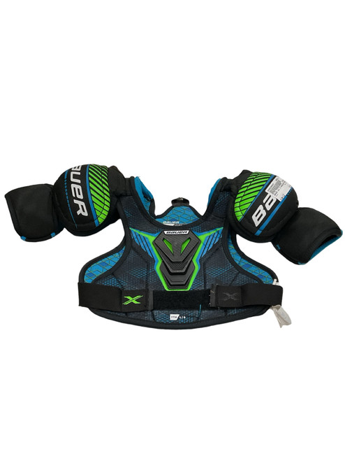 Vist Large View of Product Image Which is Used Bauer S21 X Youth Shoulder Pads LG