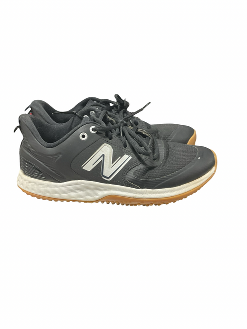 Vist Large View of Product Image Which is Used New Balance TURF BLK/WHT BB/SB Cleats Black Senior 7
