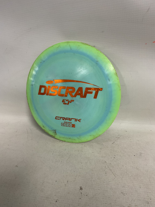 Vist Large View of Product Image Which is Used Discraft ESP CRANK Disc Golf Driver Sky Blue