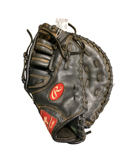 Vist Large View of Product Image Which is Used Rawlings R115FBM BB/SB Glove RH Throw Black 11 1/2"