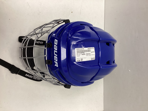 Vist Large View of Product Image Which is Used  BAUER PRODIGY Helmet Cage Combo Royal Blue SM