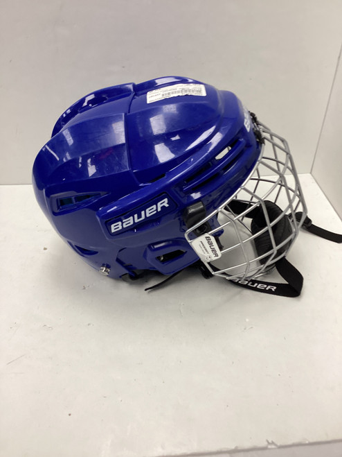 Vist Large View of Product Image Which is Used  BAUER PRODIGY Helmet Cage Combo Royal Blue SM