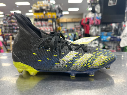 Vist Large View of Product Image Which is Used Adidas PREDATOR Soccer Cleats Navy Blue Senior 6.5