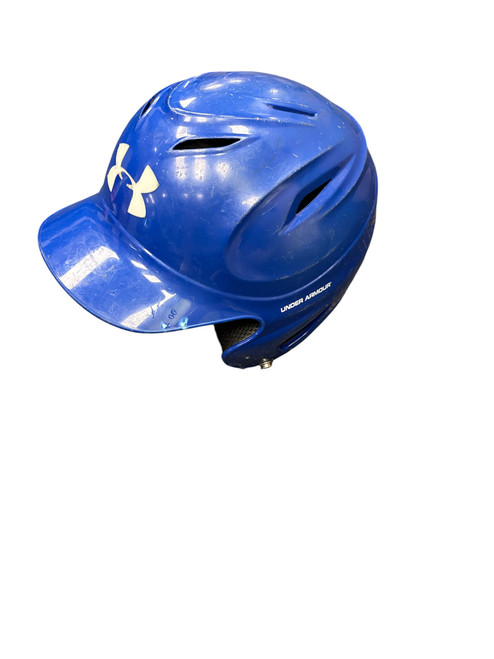 Vist Large View of Product Image Which is Used Under Armour BLUE HELMET Batting Helmet No Mask Navy Blue SM