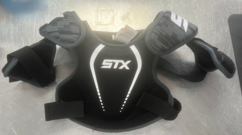 Vist Large View of Product Image Which is Used STX SHOULDER Lacrosse Shoulder Pads Black XS