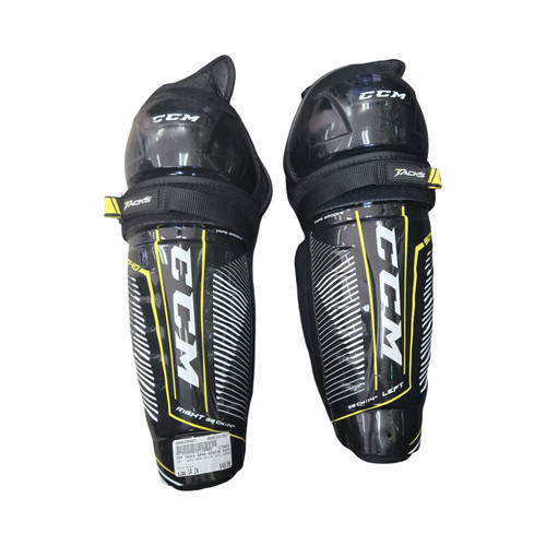 Vist Large View of Product Image Which is Used CCM TACKS 9040 SENIOR SHIN GUARDS Senior Shin Guards Black 14"