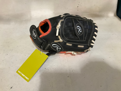 Vist Large View of Product Image Which is Used Rawlings PL105NO BB/SB Glove RH Throw Black 10 1/2"
