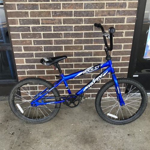 Vist Large View of Product Image Which is Used Huffy ROCK IT 20 IN BOYS BMX BIKE BMX Bike Boys Royal Blue 20"