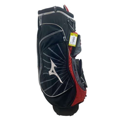 Vist Large View of Product Image Which is Used Mizuno AEROLITE CART BAG Mens Cart Bag Red