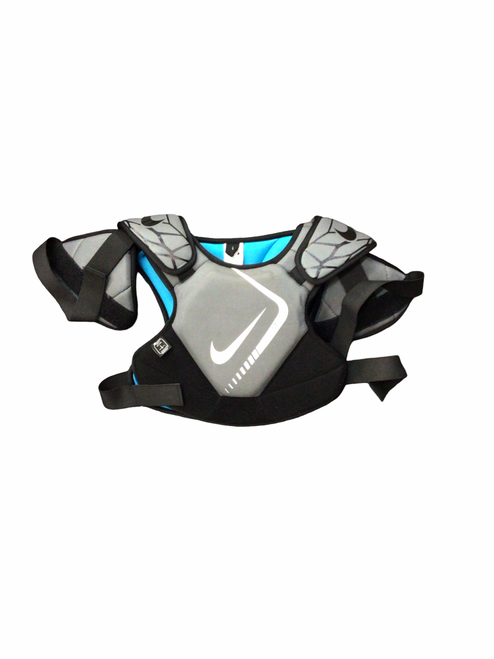 Vist Large View of Product Image Which is Used Nike VAPOR LT Lacrosse Shoulder Pads Grey XL