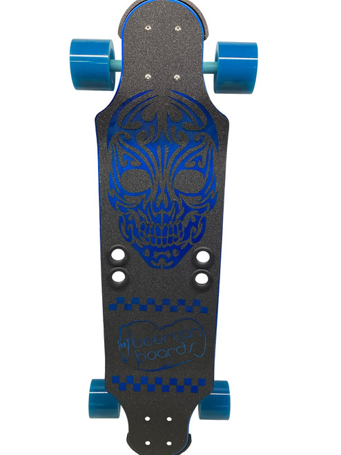 Vist Large View of Product Image Which is Used BEERCAN BOARDS BLK/RYL Complete Skateboard Black Long