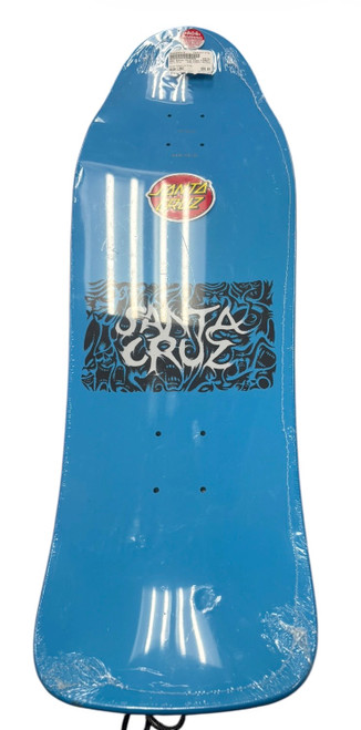 Vist Large View of Product Image Which is Used Santa Cruz KNOW FIREPIT REISSUE Skateboard Deck Only Carolina Blue Long