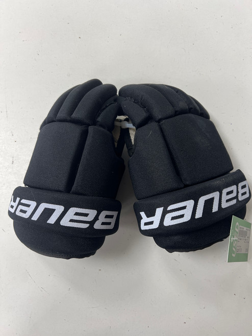 Vist Large View of Product Image Which is Used Bauer JT19 TOEWS Youth Gloves Black 10"