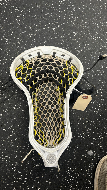 Vist Large View of Product Image Which is Used Maverik OPTIK 3 STRUNG Mens Lacrosse Head White