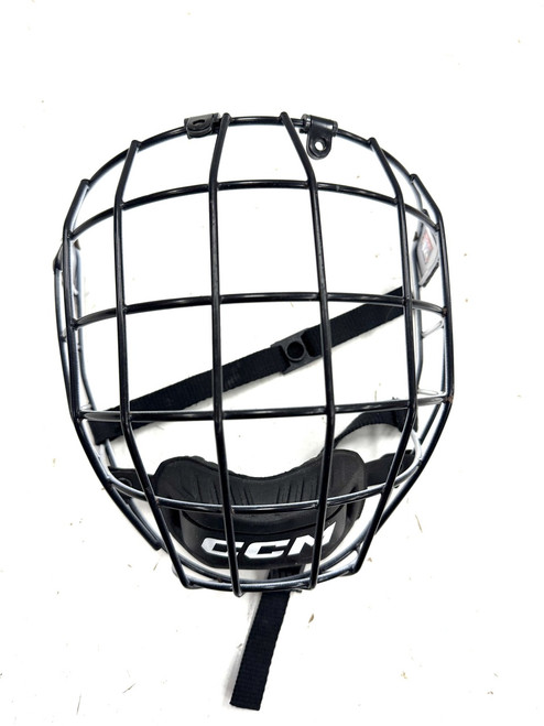 Vist Large View of Product Image Which is Used CCM Hockey Wire Mask Black One Size