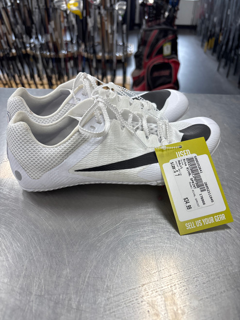Vist Large View of Product Image Which is Used Nike RIVAL SPRINT Track & Field Cleats Adult White Senior 7