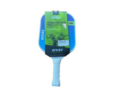 Vist Large View of Product Image Which is Used Selkirk EVO CONTROL MAX OASIS Pickleball Racquet Carolina Blue