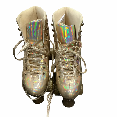 Vist Large View of Product Image Which is Used JAJA HOHO WMNS 8 Senior Roller Quad Skates Gold Senior 8