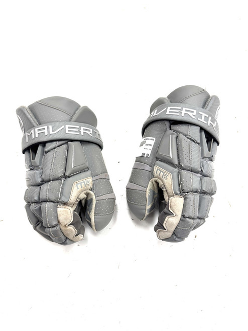 Vist Large View of Product Image Which is Used Maverik M6 LAX Goalie Gloves M Grey 13"