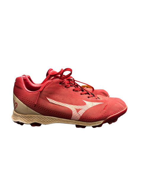 Vist Large View of Product Image Which is Used Mizuno BASEBALL CLEAT BB/SB Cleats Red Junior 05