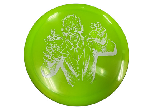 Vist Large View of Product Image Which is USED Discraft BIG Z UNDERTAKER Disc Golf Driver Kelly green 170g