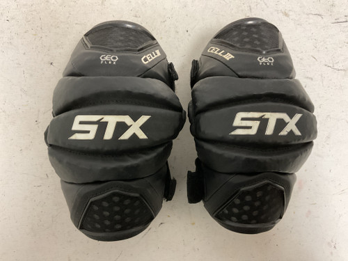 Vist Large View of Product Image Which is Used STX CELL III Lacrosse Arm Pads/Guards Black MD