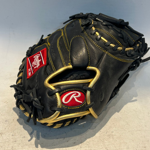 Vist Large View of Product Image Which is Used Rawlings GG ELITE 32.5IN BB/SB Catchers RH Throw Black 32 1/2"