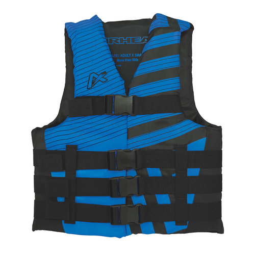 Vist Large View of Product Image Which is New Airhead Trend Life Jacket Vest Blue- SM/MD