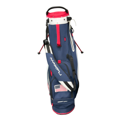 Vist Large View of Product Image Which is Used Maxfli 4 WAY STAND BAG Mens Stand Bag Navy Blue