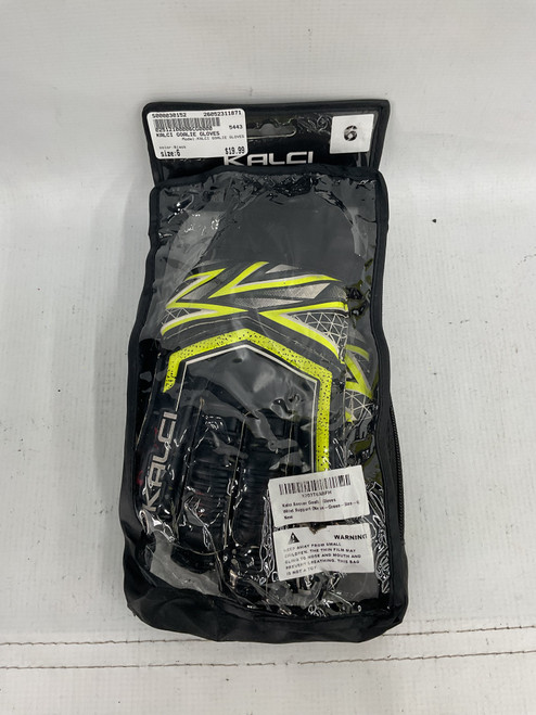 Vist Large View of Product Image Which is Used KALCI GOALIE GLOVES Soccer Goalie Gloves Black 6