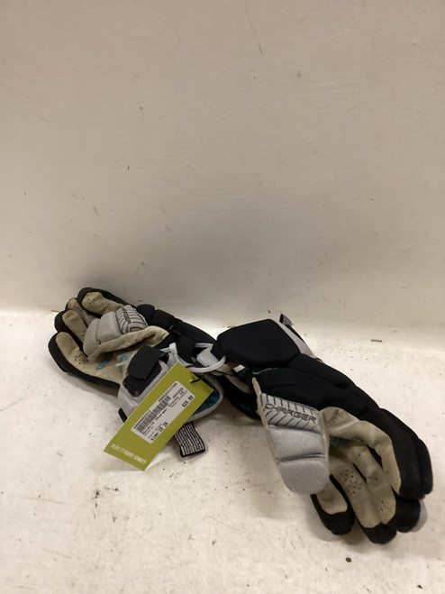 Vist Large View of Product Image Which is Used Maverik CHARGER Lacrosse Gloves Junior Black 10"