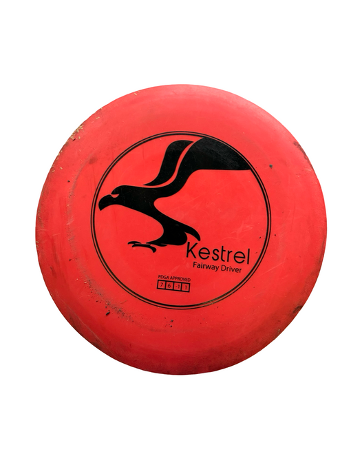 Vist Large View of Product Image Which is Used KESTREL FARIWAY DRIVER Disc Golf Driver Red