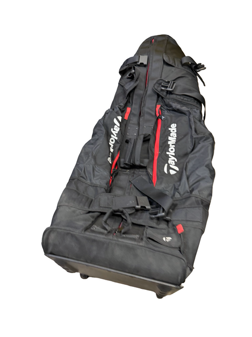 Vist Large View of Product Image Which is Used Taylormade Wheeled Golf Travel Bag Black