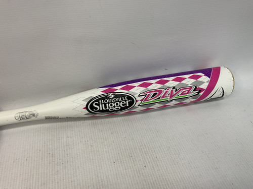 Vist Large View of Product Image Which is Used Louisville Slugger DIVA BB/SB Fastpitch Bat 28"
