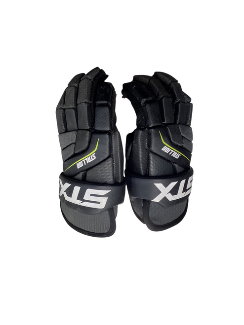 Vist Large View of Product Image Which is Used STX STALLION 200 Lacrosse Gloves Junior Black MD