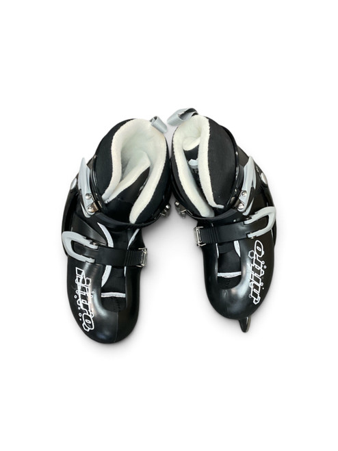 Vist Large View of Product Image Which is Used LAKE PLACID NITRO ADJ 1-4 Boys Softboot Skate Black Adjustable