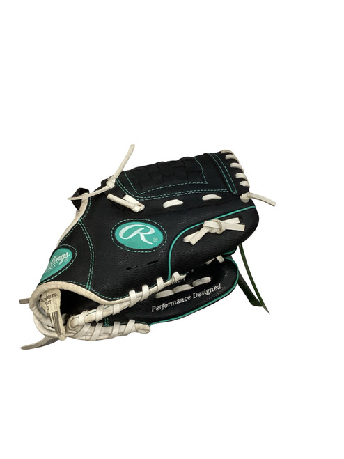 Vist Large View of Product Image Which is Used Rawlings PLAYERS SERIES BB/SB Glove RH Throw Black 11"