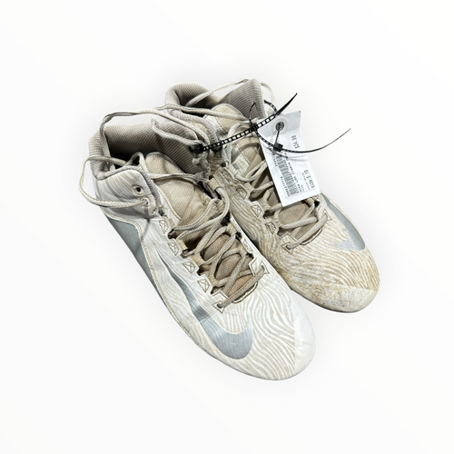 Vist Large View of Product Image Which is Used Nike LAX Cleats Mens White Senior 10