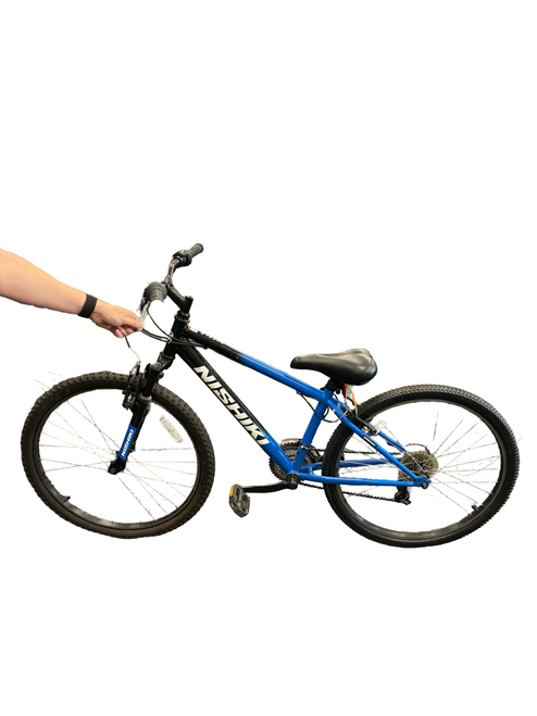 Vist Large View of Product Image Which is Used 26 NISHIKI PUEBLO Mountain Bike Mens Royal Blue 43-47cm - 17-18" - MD Frame