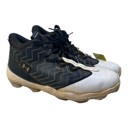 Vist Large View of Product Image Which is Used Under Armour BH BB CLEATS BB/SB Cleats Black Senior 8.5