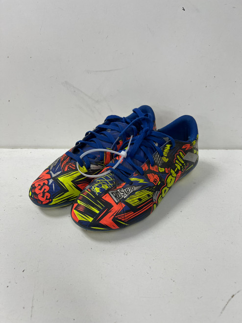 Vist Large View of Product Image Which is Used Adidas ROSARIO Soccer Cleats Royal Blue Junior 03.5