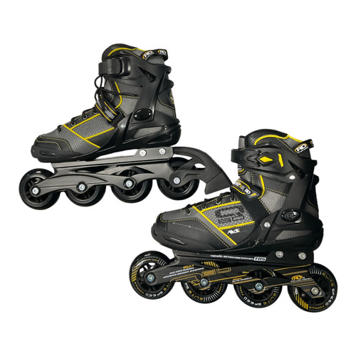 Vist Large View of Product Image Which is Used RollerDerby ELITE SERIES Q60 Senior Rec Fitness Skates Black Senior 6