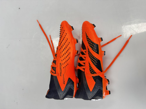 Vist Large View of Product Image Which is Used Adidas Soccer Cleats Orange Senior 8